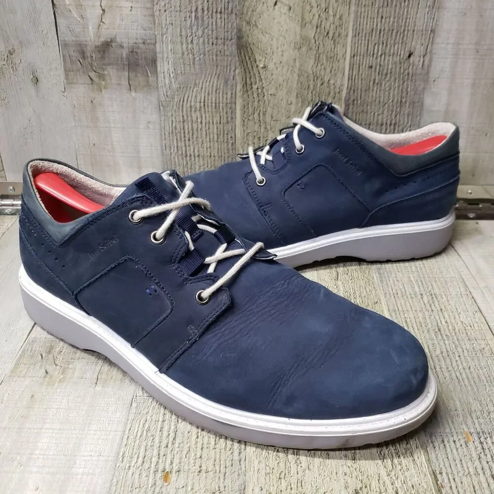 JOSEF SEIBEL Mirko Leather Lace Up Oxfords Men's 12 Shoes Sneakers EU 46 Blue